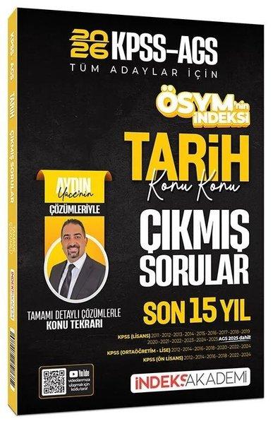 2026 KPSS MEB - AGS Tarih ÖSYM nin İndeksi Çıkmış Sorular Son 15 Yıl Konu Konu Çözümlü | İndeks Akademi (İnce Kapak) - Resim 1
