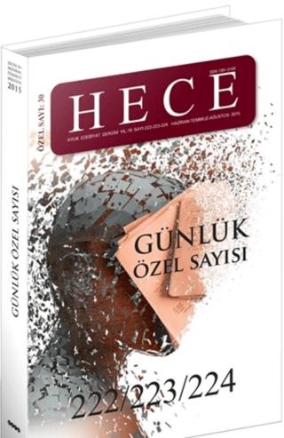 Hece Aylık Edebiyat Dergisi Günlük Özel Sayısı: 30 - 222/223/224 (Ciltsiz) | Hece Dergisi (Ciltsiz) - Resim 1