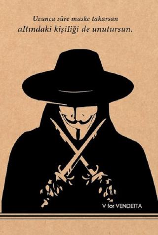 V for Vendetta Kraft Defter | Aylak Adam Kültür Sanat Yayıncılık - Resim 1
