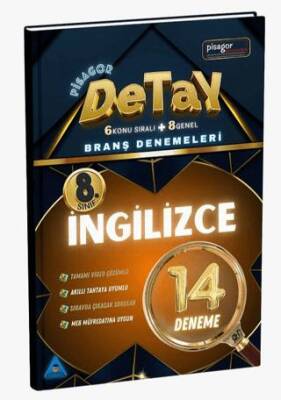 8. Sınıf Pisagor Detay 14'lü İngilizce Branş Denemeleri - Kolektif kitap kapağı