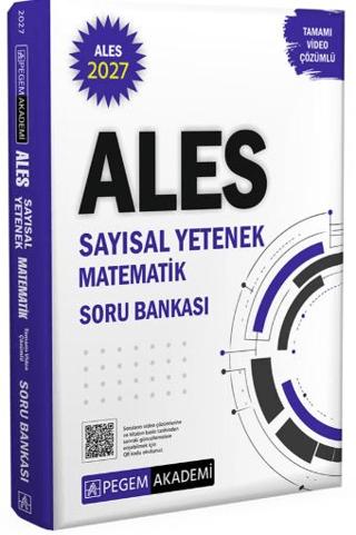 2027 ALES Sayısal Yetenek Matematik Tamamı Video Çözümlü Soru Bankası | Pegem Akademi Yayıncılık (Ciltsiz) - Resim 1