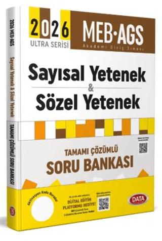 2026 AGS Ultra Serisi Sayısal Yetenek - Sözel Yetenek Tamamı Çözümlü Soru Bankası | Data Yayınları (Ciltsiz) - Resim 1