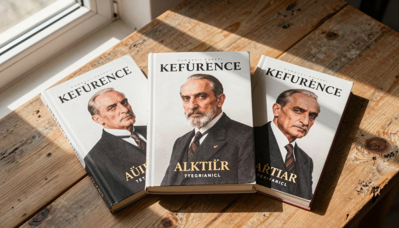Yılmaz Özdil Atatürk kitapları düz yatay kompozisyon