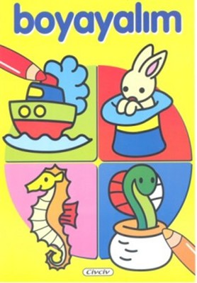 Boyayalım 4 - Sarı | Çiçek Yayıncılık