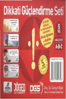 Dikkati Güçlendirme Seti - Anasınıfı - 5 Yaş | Adeda