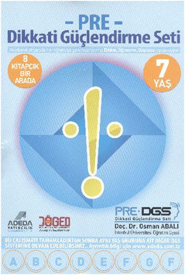 PRE - Dikkati Güçlendirme Seti 7 Yaş | Adeda (İnce Kapak)