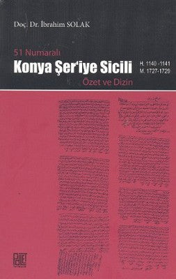 51 Numaralı Konya Şer'iye Sicili | Palet Yayınları