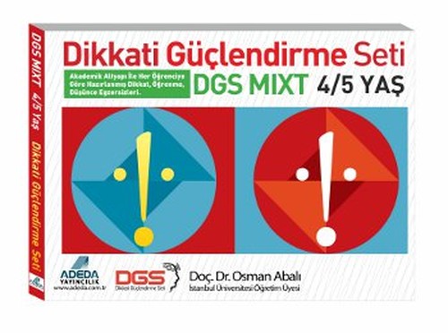 Dikkati Güçlendirme Seti Mixt 4 - 5 Yaş | Adeda (İnce Kapak)