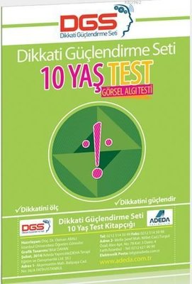 Dikkati Güçlendirme Seti - 10 Yaş Test | Adeda