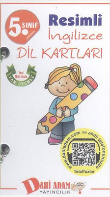 Dahi Adam 5. Sınıf Resimli İngilizce Dil Kartları | Dahi Adam Yayıncılık