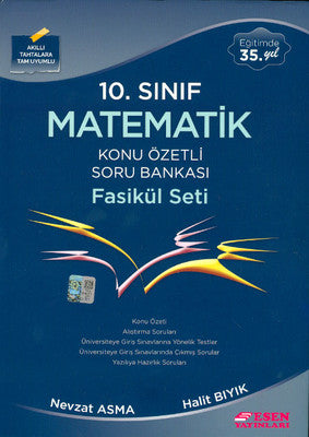 Esen 10. Sınıf Matematik Konu Özetli Soru Bankası Fasikül Seti | Esen Yayıncılık - Eğitim (İnce Kapak)