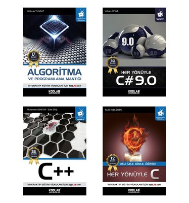 Programlama Uzmanlık Seti 3-4 Kitap Takım | Kodlab (İnce Kapak)