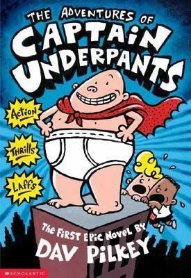 The Adventures of Captain Underpants - Dav Pilkey kitap kapağı