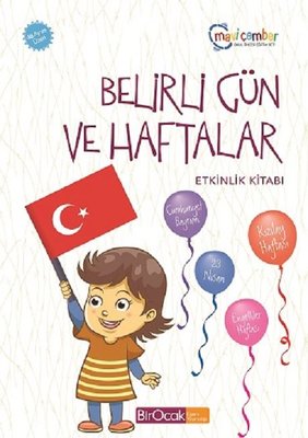 Belirli Gün ve Haftalar Etkinlik Kitabı-48 Ay ve Üzeri Mavi Çember Okul Öncesi Eğitim Seti | Bir Ocak Yayınları