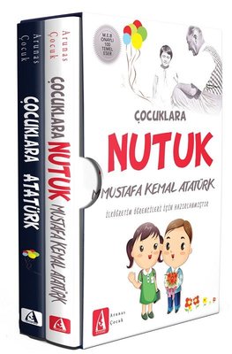 Çocuklar İçin Atatürk Seti - 2 Kitap Takım Kutulu | Arunas Yayıncılık (İnce Kapak)