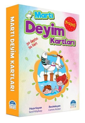 Resimli Martı Deyim Kartları-50 Deyim 54 Kart | Martı Yayınları