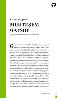 Muhteşem Gatsby | İş Bankası Kültür Yayınları