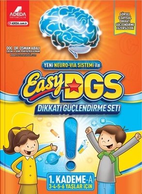 Easy Dikkati Güçlendirme Seti 1.Kademe 3-6 Yaş A Kitabı | Adeda (İnce Kapak)