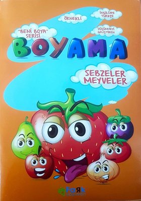 Sebzeler ve Meyveler-Beni Boya Serisi-Boyama | Fark Yayınları