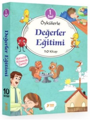 1. Sınıf Öykülerle Değerler Eğitimi Seti - 10 Kitap Takım | Yuva (İnce Kapak)