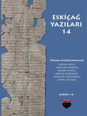 Eskiçağ Yazıları 14 | Bilgin Kültür Sanat