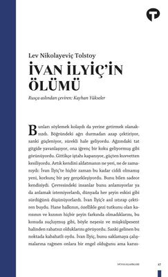 İvan İlyiç'in Ölümü | Ötüken Neşriyat Yayınları