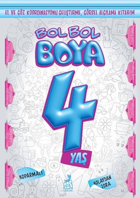 Bol Bol Boya 4 Yaş - Boyama Kitabı | Ren Kitap