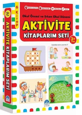 Aktivite Kitaplarim Seti - 3+ Yaş Okul Öncesi ve Erken Okul Dönemi 6 Kitap | Martı Yayınları