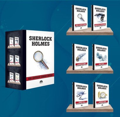 Sherlock Holmes - Büyüteç 6 Kitap Takım | Martı Yayınları