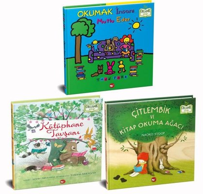 Okumayı Seviyorum Organik Seti - 3 Kitap Takım | Beyaz Balina Yayınları
