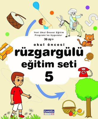 Okul Öncesi - Rüzgargülü Eğitim Seti - 5.Kitap | Çamlıca Çocuk Yayınları