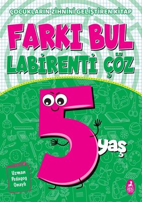 Farkı Bul Labirenti Çöz - 5 Yaş | Ren Kitap