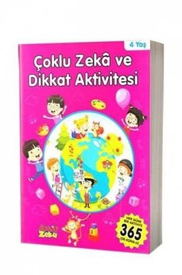 Çoklu Zeka ve Dikkat Aktivitesi 4 Yaş - Pembe Kitap | Aktif Zeka Yayınları