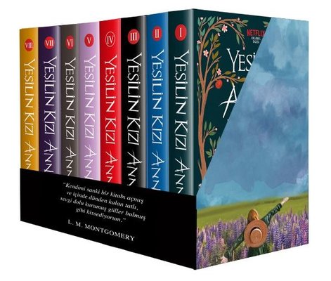 Yeşilin Kızı Anne Kutulu Set - 8 Kitap Takım Bez Çanta Hediyeli | Ephesus Yayınları (İnce Kapak)