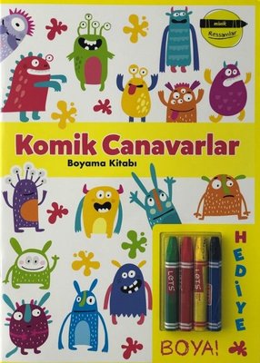 Minik Ressamlar - Komik Canavarlar Boyama Kitabı | Doğan ve Egmont Yayıncılık