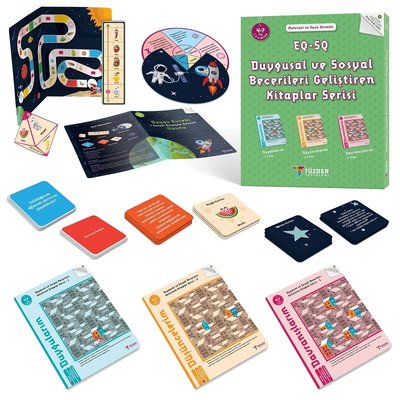 EQ-SQ Duygusal ve Sosyal Becerileri Geliştiren Kitaplar Seti 4-7 Yaş | Tüzder Yayınları (İnce Kapak)