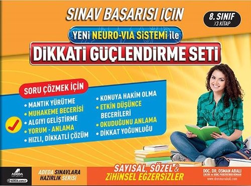 Yeni Neuro-Via Sistemi İle Dikkati Güçlendirme Seti 8.Sınıf 14 Yaş | Adeda