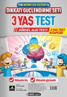 Yeni Neuro-Via Sistemi İle Dikkati Güçlendirme Seti 3 Yaş Test-Görsel Algı Testi | Adeda