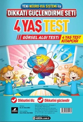 Yeni Neuro-Via Sistemi İle Dikkati Güçlendirme Seti 4 Yaş Test-Görsel Algı Testi | Adeda