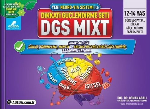 Dikkati Güçlendirme Seti Mixt 12-14 Yaş | Adeda (İnce Kapak)