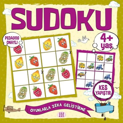 Çocuklar İçin Sudoku - Kes - Yapıştır 4+Yaş | Dokuz Yayınları
