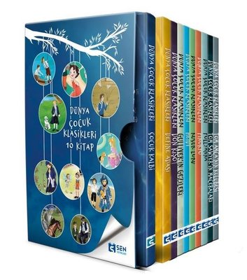 Dünya Çocuk Klasikleri Seti - 10 Kitap Kutulu | Sen Yayınları