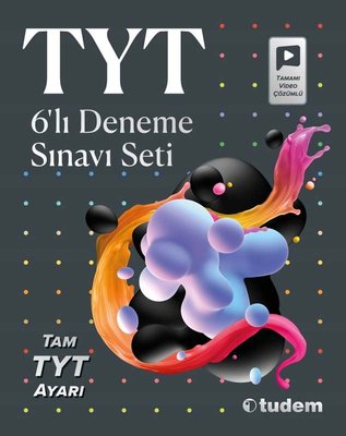 TYT 6'lı Deneme Sınavı Seti | Tudem Yayınları - Ders Kitapları (İnce Kapak)