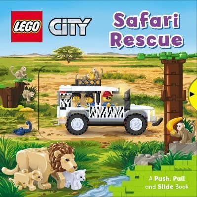 LEGO City Safari Rescue: A Push Pull and Slide Book (LEGO City. Push Pull and Slide Books 5) | Macmillan Childrens Books