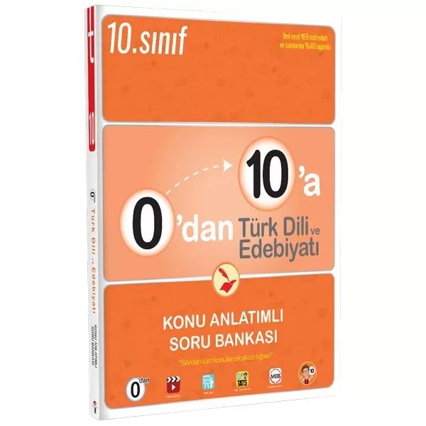 0'dan 10'a Türk Dili ve Edebiyatı Konu Anlatımlı Soru Bankası - Kolektif kitap kapağı