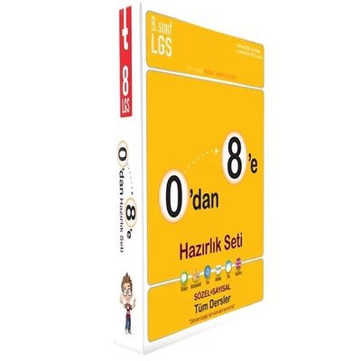 0'dan 8'e Hazırlık Set | Tonguç Akademi (İnce Kapak)