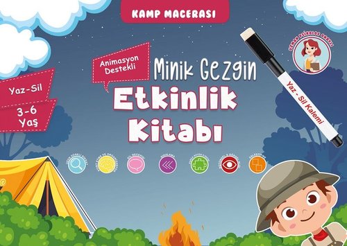 Minik Gezgin Etkinlik Kitabı - Yaz-Sil 3-6 Yaş | Arthings Yayınevi