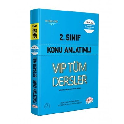 2.Sınıf VIP Tüm Dersler Konu Anlatımlı - Mavi Kitap | Editör