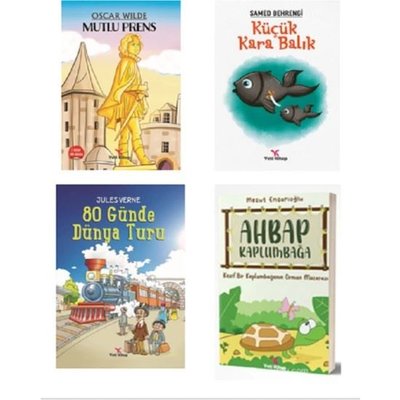 3.Sınıf Çocuk Edebiyatı Seti - 4 Kitap Takım | Yeti Kitap (İnce Kapak)
