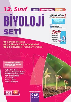 2023 10.Sınıf Anadolu Lisesi Biyoloji Seti | Çap Yayınları (İnce Kapak)